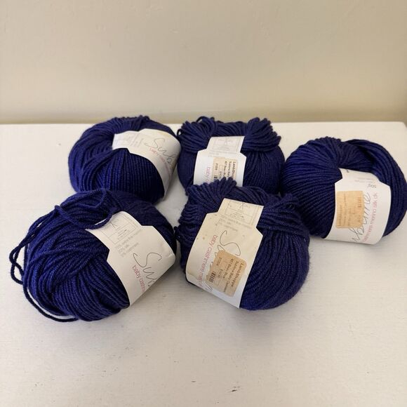 LOT of 5 Sublime BABY CASHMERE MERINO SILK DK Yarn #0457 BEAU BLUE - Picture 1 of 5